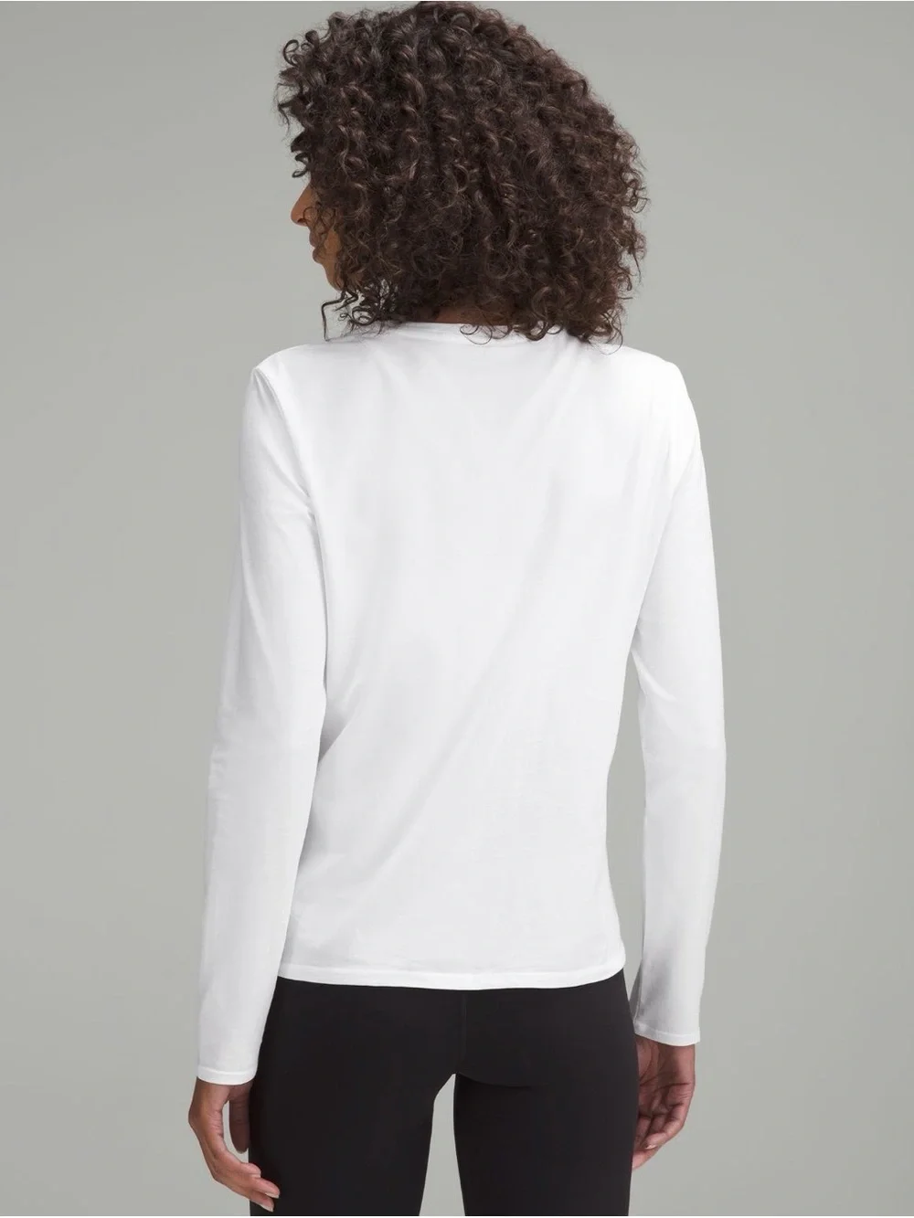 NWT Lululemon Love Organic Cotton Women's Long Sleeve Size XS Crewneck Top White